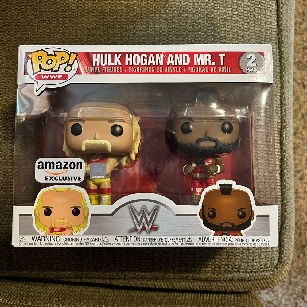 Funko Pop! WWE - Hulk Hogan & Mr. T, Hulkamania 2 Pack, Amazon Exclusive